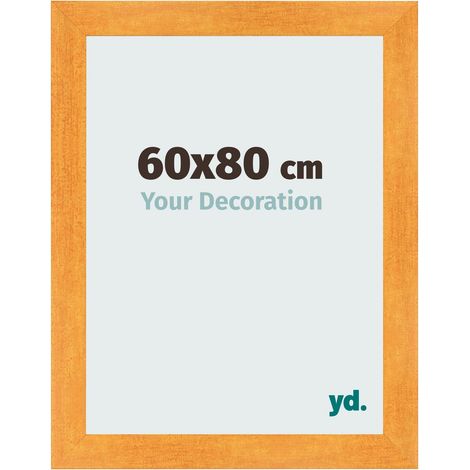 yd. - Cadre photo 60x80 - Orange - MDF - Pisa (1/5)
