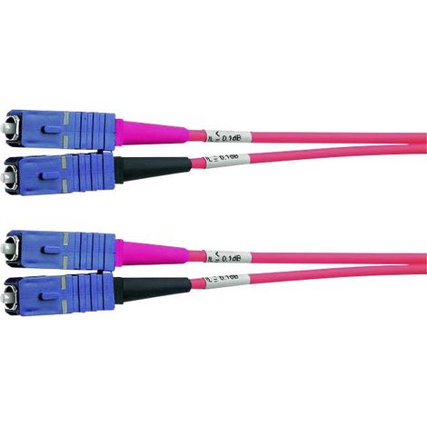 Telegärtner 100011849 fibre optique FO Câble de raccordement 3.00 m turquoise [1x SC mâle - 1x SC mâle] 50/125 µ Multimode OM3 S155951