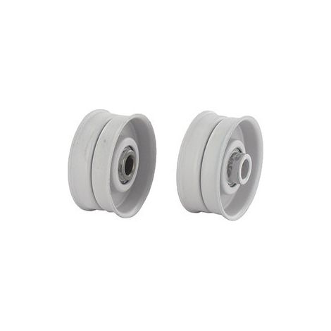 Polea tensora de ranura plana con bordes de acero adaptable Ayp - Gilson - Lawn-boy - Mtd - Murray - Noma - Simplicity - Snapper