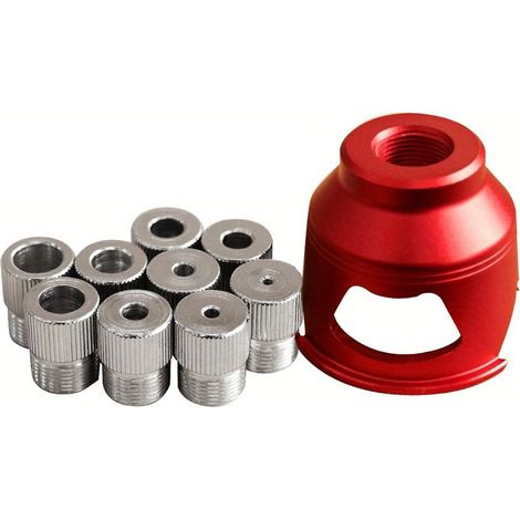 Ensemble d'observateur d'alésage multi-usage avec bagues interchangeables cohérentes 2 divisions de perçage de 10 mm pour menuiserie en bois, mélange d'aluminium, observateur de perçage (1/4)
