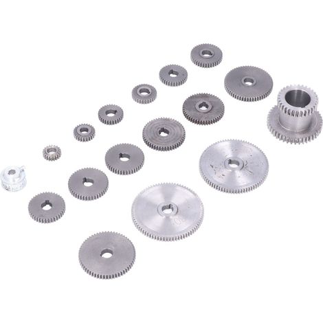 17-teiliges Set Zahnradfräser HT250 aus Grauguss für Mini-Drehmaschinen zur Metallbearbeitung (1/5)