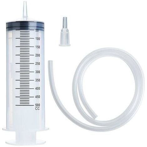 500ml syringe, high-performance reusable pump, measuring device with 1m long ink supply hose (1/2)