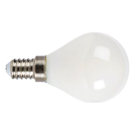 Bombilla con filamento Led mini globo opal DUOLEC E14 luz cálida 4W -