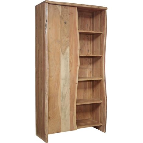 scaffale in legno di Acacia 105x45x204 Acacia naturale laccato PURE ACACIA 710