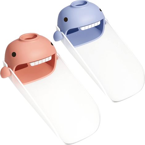 Rallonges de robinet à motifs de dessins animés pour les tout-petits et les enfants – Favorisent le lavage des mains et l'hygiène, compatibles avec les lavabos de cuisine et de salle de bain, lot de 2 (1/5)