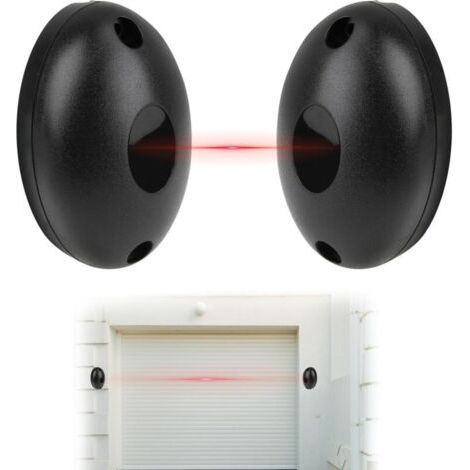 Universal Gate Photocell, 12/24V AC/DC Infrared Photocell, Infrared Security Sensors for Automatic Gates and Garages, Compatible with Various Control Systems (1/5)
