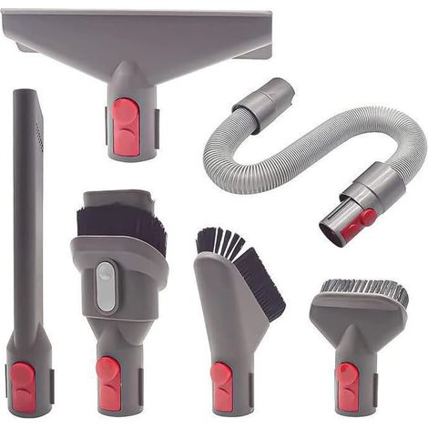 Compatibile con gli accessori per aspirapolvere Dyson V7/V8/V10/V11: spazzole per materassi lunghe e piatte (confezione da 6).
