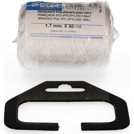 Bobine De Polypropylène Tressé 8842 50mts - Blanc. Edm (1/3)