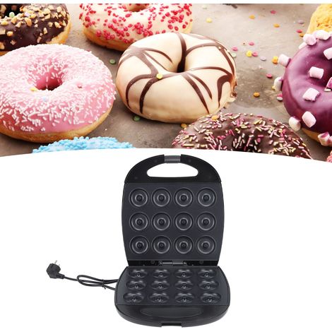 Appareil à beignets à 12 trous à température contrôlée, chauffage double face, appareil à beignets pour gâteaux et biscuits de cuisine, sans BPA, norme européenne 220V. (1/5)