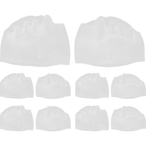 Correcteur d'orteil 5 trous Hallux Valgus, élastique haute en SEBS, redresseur d'orteils transparent. (1/5)