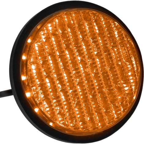 PrimeMatik - Feu à LED pour feu de signalisation IP65 100mm 12-24V jaune (1/5)