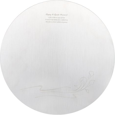 Assiette Ronde Sushi en Acier Inoxydable 304 - Plateau pour Dessert et Gâteau - Idéal Cuisine et Restaurant