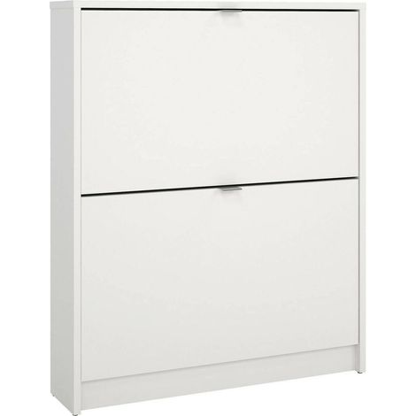 Dmora - Zapatero Celine, Zapatero, Armario de entrada multiusos, Zapatero, 70x17 h85 cm, Blanco