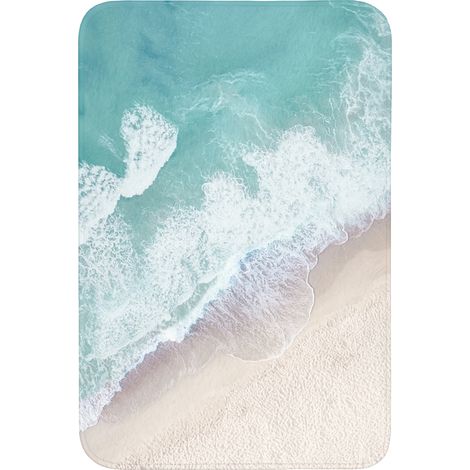 TAPPETINO DA BAGNO Spiaggia - Mare - Natura - Estate 60x90 cm