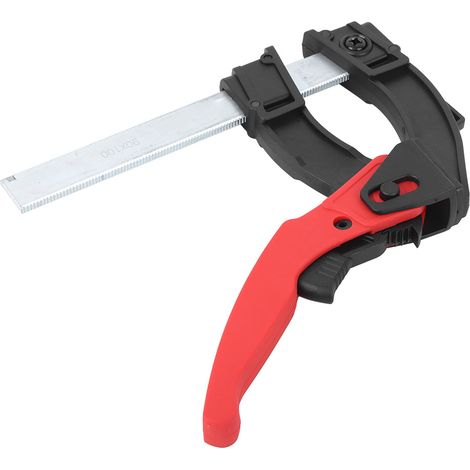 Serre-joint à cliquet à serrage rapide en F pour panneaux, serre-joint de type F pour le travail du bois, dispositif de fixation (1/5)