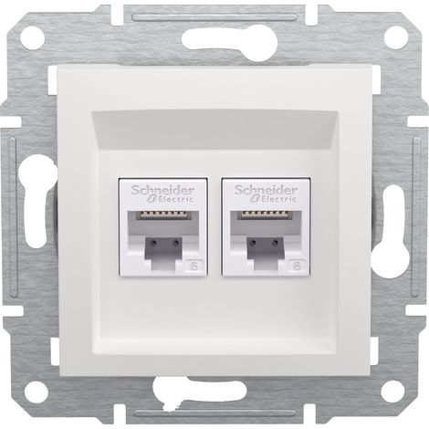 Schneider Electric   RJ45-Datendose Asfora Weiß (RAL 9003) EPH4870121D 1 St.