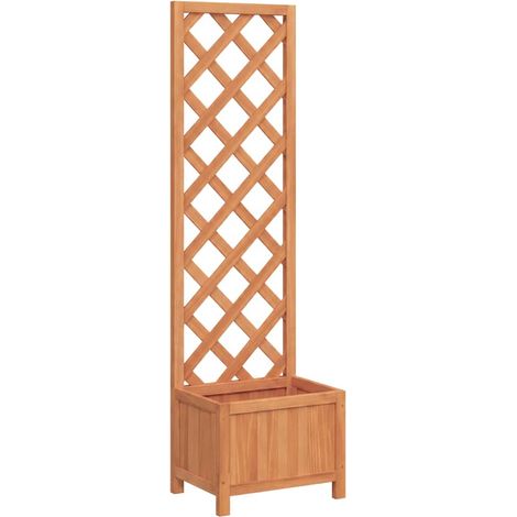 Maison Exclusive - Pflanzkübel mit Spalier 40x30x135 cm Massivhol (1/5)