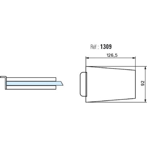 Stremler 1300 cerradero cromado mate seguridad puerta (1/2)