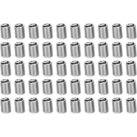 50 inserts filetés mâles et femelles réducteurs, outil de réparation d'écrous en acier inoxydable M5/16-18-2,5D (1/5)