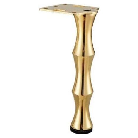 BUNTHAUS 4 pieds de meubles en métal de luxe légers en bambou (19 cm (or)) (1/4)
