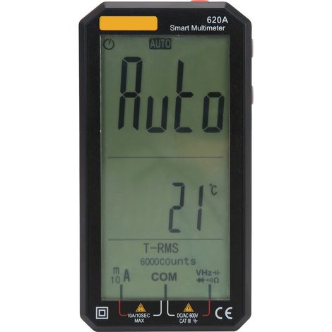 Multimètre numérique intelligent 620A plein écran, testeur automatique de tension, courant et résistance avec sélection de gamme (1/5)