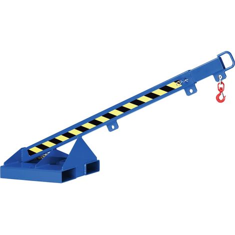 RR Industrietechnik teleskopierbarer Kranarm Typ RLH-T1 bis zu 1000kg Tragkraft RAL 5010 Enzianblau