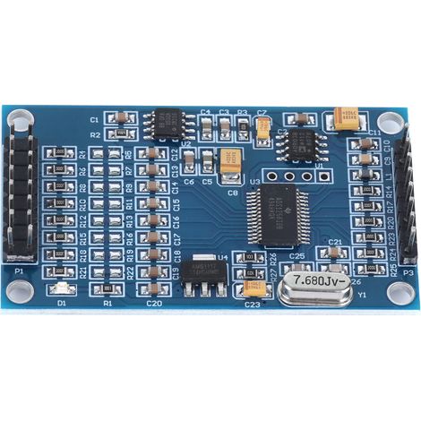 Module d'acquisition de données ABS, convertisseur analogique-numérique haute précision, composants électroniques 8 canaux 24 bits ADS1256 (1/5)