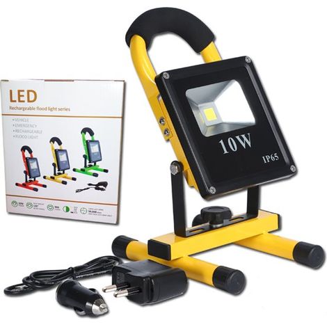 TALOX Dünner 10-W-LED-Akku-Strahler