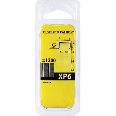 Lot De 1200 Agrafes Fischer Darex Xp6