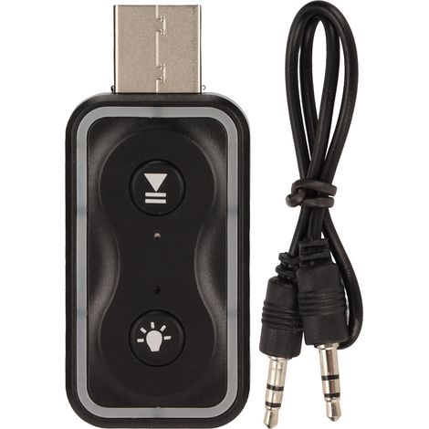 Émetteur-récepteur Bluetooth 2 en 1 pour voiture Q1, adaptateur radio à faible consommation d'énergie, signal stable avec lumière colorée. (1/5)