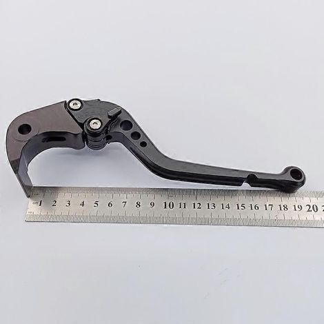 Convient pour la moto MV Augusta F3 675/800, poignée de klaxon de frein avant modifiée (1 longue noire) (1/5)