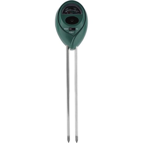 Sensore di umidità del terreno 3 in 1, sensore di umidità del terreno, monitor dell'acqua del terreno, idrometro per giardinaggio, piante, fiori e giardino (1/4)