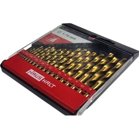 Punta titanio Milwaukee twist drill set 19 pz HSS 1-10 mm