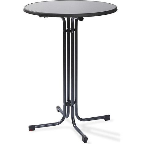Mange-debout pliable Ø 70 cm Anthracite - Feros (1/5)