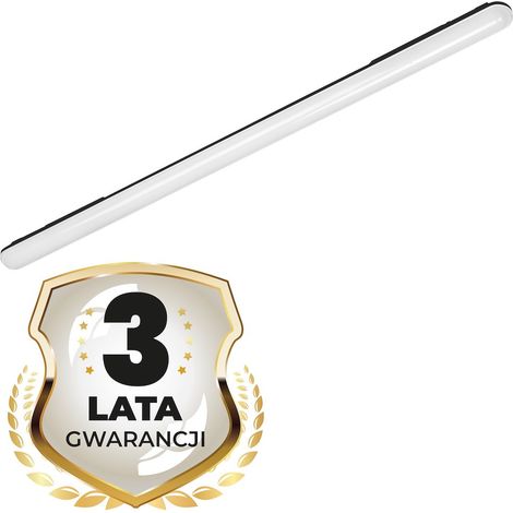 Hermetische LED-Leuchte, Gin-Schwarz, 36 W, 120 cm, 3600 lm, 4000 K, IP65 (1/5)