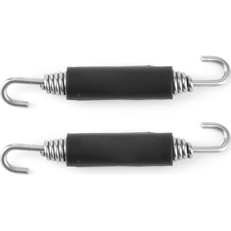 Paire de crochets à ressort en acier inoxydable pour tuyau d'échappement moto, accessoire de modification (1/5)