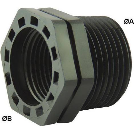 Réduction simple Male / Femelle BSP Ø A: 2'' Ø B: 1''