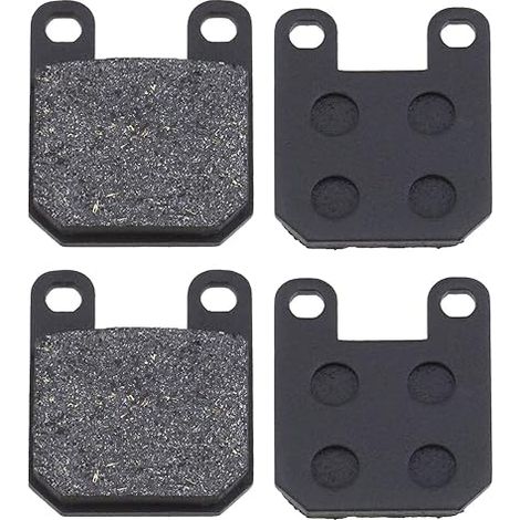 Lntyq Lot de 2 paires de plaquettes de frein compatibles avec les roues avant et arrière de véhicule électrique Peugeot Speedfight 2 Jetforce C-Tech Elyseo 50, remplacement semi-métallique 45x35 mm, d (1/5)