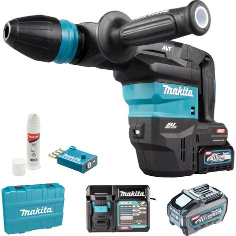 Makita – Marteau de démolition 40V avec moteur brushless – Force de frappe 9,4J – SDS-MAX – XPT pour poussière et eau – HM001GT201 (1/4)