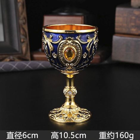 (Jin Shenlan) Verre à baijiu (alcool chinois) de 6 cl, verre à pied ménager, petit verre à vin (1/5)