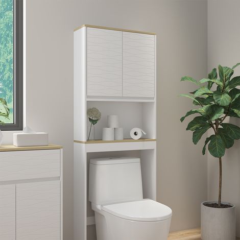 Armoire de toilette Livia, Blanc, 60x163cm, Vicco