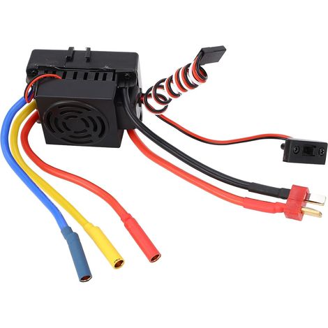Régulateur de vitesse électronique de voiture RC, régulateur de vitesse électronique sans balais ESC, pour 1/10 RC 60 A, régulateur de vitesse électronique, sans induction (1/5)