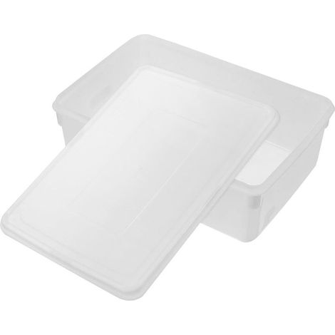 Bac à Glaçons Couvercle en Plastique Blanc, Grosse Capacité 5l, Design (1/5)