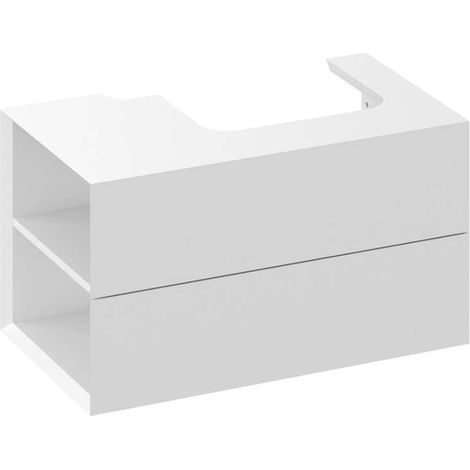 Ravak Lite - Mobile lavabo 80x45x43 cm, 2 cassetti, bianco lucido X000001873 (1/5)