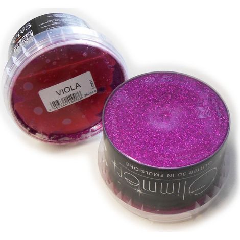 Glitter da 250ml in gel per pittura, colori viola