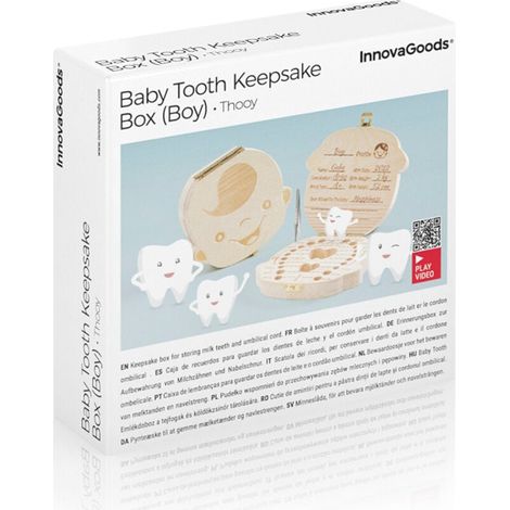 Scatola per ricordi neonati Thooy InnovaGoods - Ragazzo