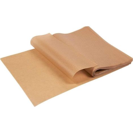 Paquet de 100 feuilles de papier sulfurisé antiadhésif non blanchi (1/4)