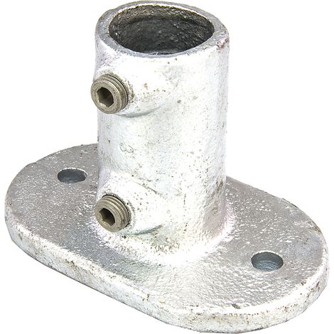 Rs Pro – Bride de base en fonte pour tube rond 33.7mm – Système de rampes RS – Solution durable pour aménagements – Prix unitaire (1/4)