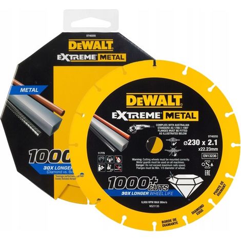 DEWALT DT40254-QZ 180 x 22.23 x 1.5mm Extreme Metal Diamond Disc
