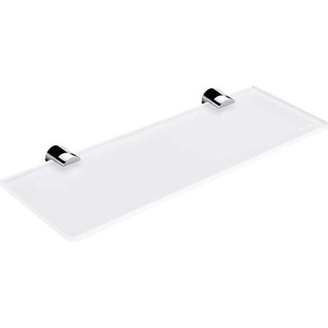 Nimco Bormo - Mensola, lunghezza 30 cm, vetro opaco/cromo BR 11091B-30-26
